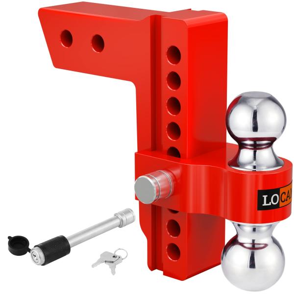 【並行輸入品】LOCAME 調節可能トレーラーヒッチ、2.5インチレシーバーに適合、8インチドロップ...