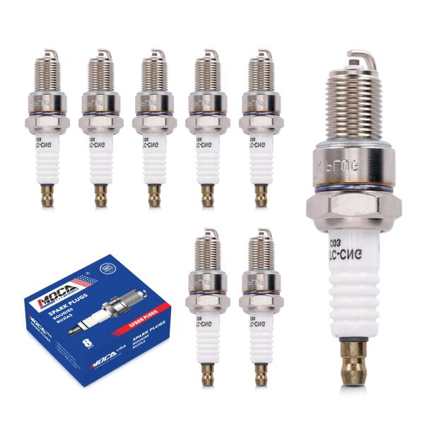 【並行輸入品】MOCA 8 Pcs Spark Plugs 7131 Fit 67 83 for F...