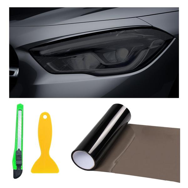 【並行輸入品】Suvnie 12 × 48 Inch Car Light Tint Film, Sh...