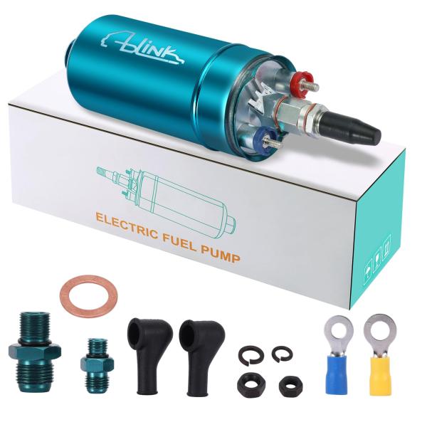 【並行輸入品】AULINK 外部ユニバーサルインライン電気燃料ポンプ 300LPH ハイフロー 12...