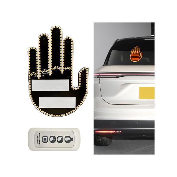 【並行輸入品】LKAHG 車用ハンドジェスチャーライト、クールで面白いLED自動車バックウィンドウロ...