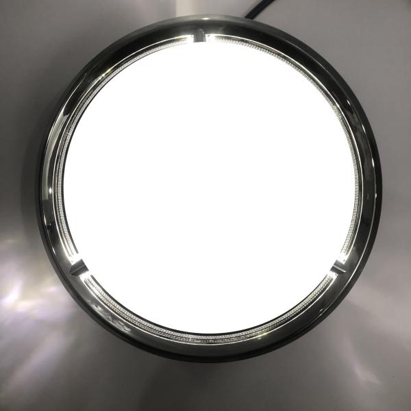 【並行輸入品】LOUEI White LED Light 3D Badge Mirror Emble...