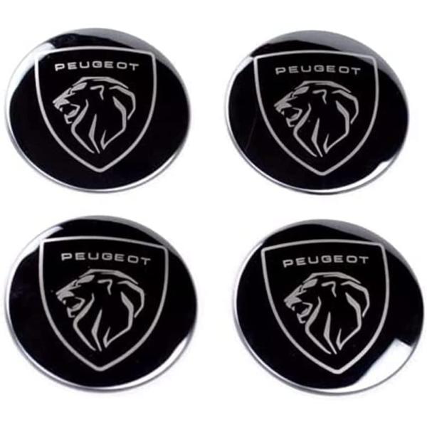 【並行輸入品】HJHDKL 4 Pcs Car Hub Center Caps for Peugeo...