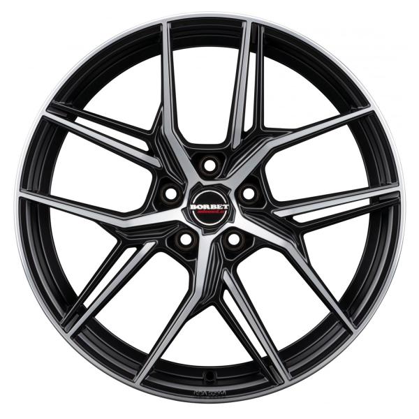 【並行輸入品】4x Borbet alloy rims QX 8x19 ET50 5x108 bla...