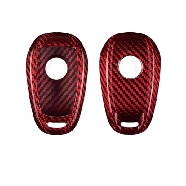 【並行輸入品】HUANJIANQ Carbon Fiber Car Key Case Compati...