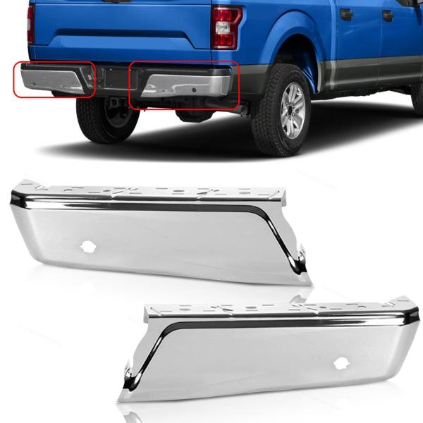 【並行輸入品】Rear Step Bumper End Face Bar For 2015 2020...