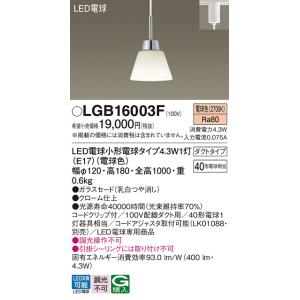パナソニック ペンダント 配線ダクト用 LGB16003F LED Ｔ区分