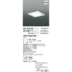 【ご注文合計25,001円以上送料無料】Ｔ区分 コイズミ照明器具 AE50811Y （本体別売） ラ...