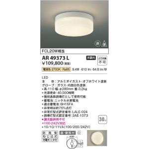 コイズミ照明 KAR50616 非常灯M型埋込Φ100/非常用ハロゲン9W相当/白枠