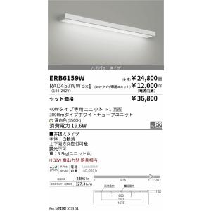 安心のメーカー保証【インボイス対応店】 遠藤照明 ERB6159W+RAD-457WWB 『ERB6159W＋RAD457WWB』 ブラケット 一般形 LED Ｎ区分｜koshinaka