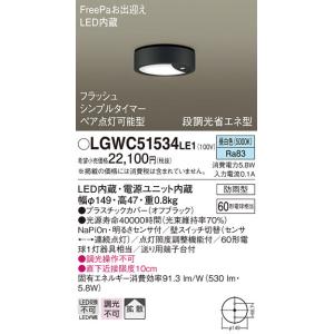 年内　Ｔ区分 パナソニック照明器具 LGWC51534LE1 ポーチライト