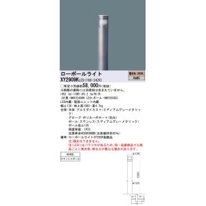 Ｎ区分 パナソニック施設照明器具 XY2909KLE9 『NNY22409KLE9＋NNY28550』 屋外灯 ポールライト LED