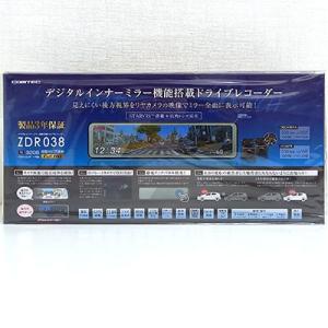 COMTEC/コムテック デジタルインナーミラー機能搭載 前後2カメラ ドライブレコーダー ZDR038 200万画素 [ZDR-038]