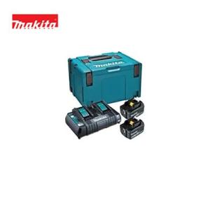 マキタ/makita パワーソースキット1 (DC18RD+BL1860B×2+マックパック タイプ3) A-61226 ※バッテリー雪マークあり｜koshinohonpo