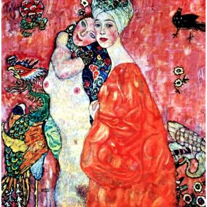 水蛇 II クリムト Gustav klimt 手描き油絵複製画 模写 レプリカ 肉筆