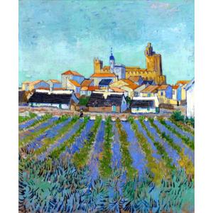 ローヌ川の星月夜 ゴッホ Vincent Van Gogh 手描き油絵複製画 模写