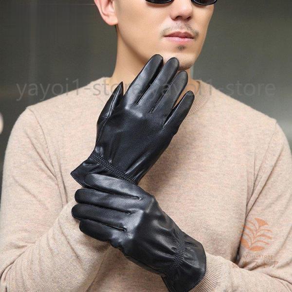 本革手袋 メンズ glove 防寒 バイク手袋 レーシンググローブ グローブ レザーグローブ レザー...