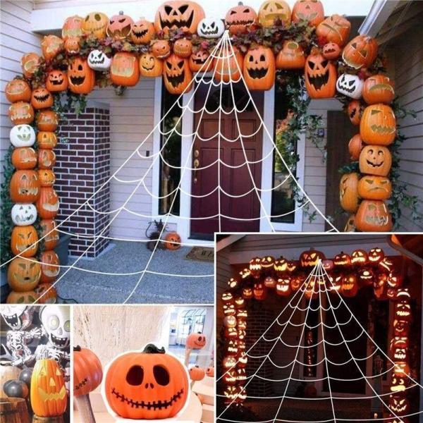 ハロウィン 蜘蛛の巣 アウトドア 大きい 玄関 パーティ デコレーション 庭 ヤード