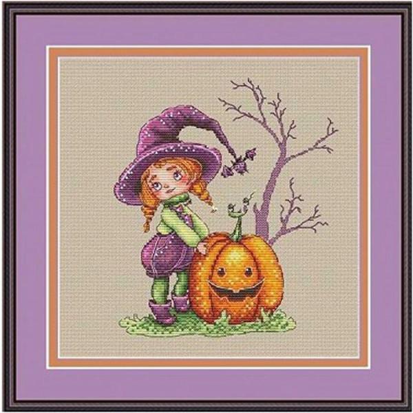 刺繍キット ハロウィン かぼちゃ 魔女 可愛い クロスステッチ 14CT