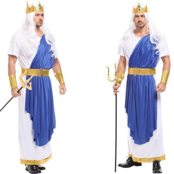 ハロウィン衣装 ギリシャ 海神ポセイドン Poseidon 男性用 メンズ用 キャラクター 王様 国...