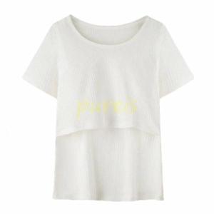 授乳服 半袖 マタニティ インナー 夏用 レデ...の詳細画像1