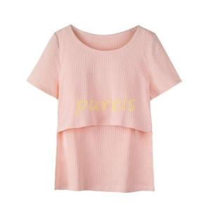 授乳服 半袖 マタニティ インナー 夏用 レデ...の詳細画像3