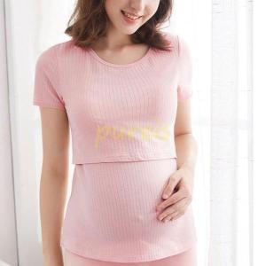授乳服 半袖 マタニティ インナー 夏用 レデ...の詳細画像4