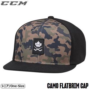 CCM アパレル CAMO FLATBRIM スナップバック キャップ シニア