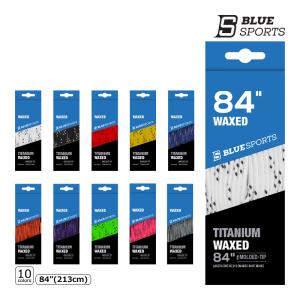 BLUE SPORTS ホッケー 靴紐 チタニウム ワックス -84(213cm) ラッピング可 -NP/TC