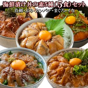 御祝い ギフト 海鮮 漬け丼の素 5食 セット（真鯛・ぶ...