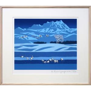 北岡文雄限定木版画〈浄土ヶ浜浅春〉 北岡文雄「ふきのとう」木版画 絵画買取・販売の小竹美術