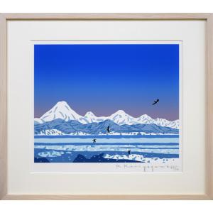 池田 修三「しおん」木版画・直筆サイン入り□子どもをテーマ□再評価