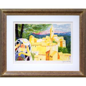 山下 清 「 お稲荷さん ( 豊川 ) 」清のペン画シリーズ「東海道五十三