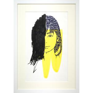 栗谷川 健一「離島の沼（利尻・姫沼）」シルクスクリーン版画・限定