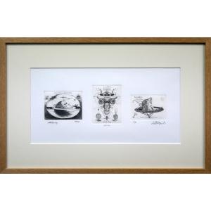 風景画 絵画 楓 絵 銅版画 エッチング 手彩色 キャロル・コレット