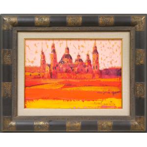 今井ロジン 「 バラ(アメリカにて) 」 油絵 ・ 油彩画 F6 ( 6号 ) 絵画