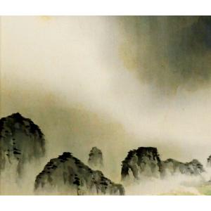 横山 大観「春趣(山桜)」絹本・彩色・6号・共...の詳細画像5