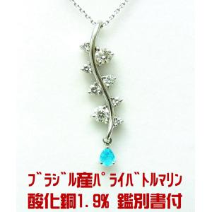驚異の含銅率2.41%で濃いネオンブルー ブラジル産0.26ct 天然パライバ