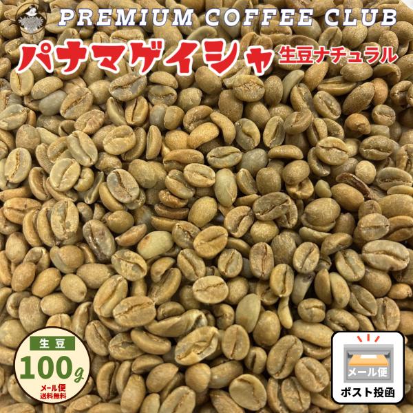 珈琲生豆 パナマゲイシャ 100% プレミアムレギュラー 100g おうちコーヒー メール便  ポス...