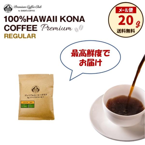 コーヒー豆 珈琲豆 100% ハワイコナコーヒー 20g ポイント消化 お試し