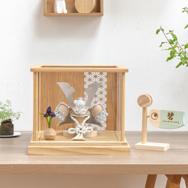 五月人形 コンパクト おしゃれ 兜 かわいい シンプル てづくり 木製 国産 天然木 モダン 5月人...