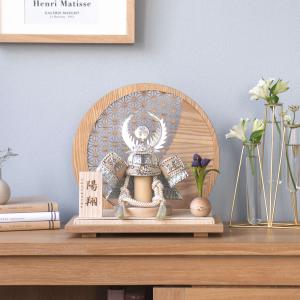 五月人形 コンパクト おしゃれ 兜 かわいい シンプル てづくり 木製 国産 天然木 モダン 5月人形 平飾り ことのオリジナル兜 5TO-0810