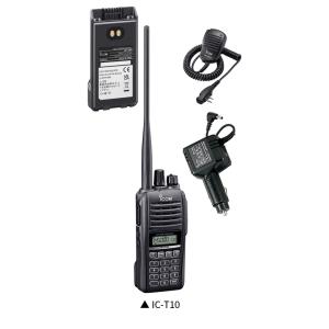IC-T10アイコム(ICOM) 144/430MHzアマチュア無線 5W HM-158LA+AD1...