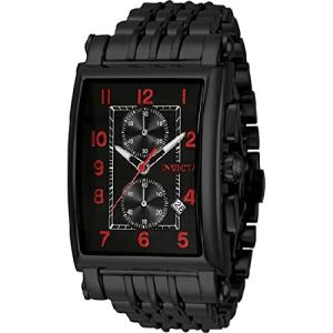 Invicta Men's 34833 Cuadro Quartz Multifunction Black Dial Watch