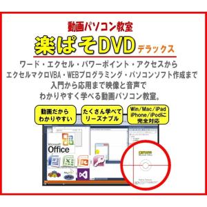 パソコン・エクセル・ワード入門講座教室学習教材DVDソフト・楽ぱそDVDデラックスオフィス2016