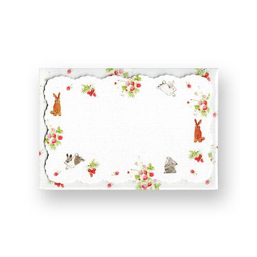 封筒付多目的カード　ダイカットミニカード　うさぎ柄CGC1659　 カード×5　封筒×5　クリエイト...