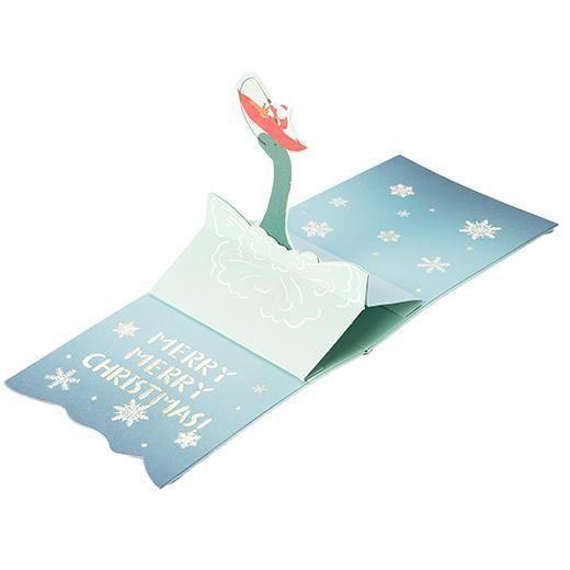 グリーティングカード　クリスマスＵＭＡポップアップミニカード ネッシー TK-51　ミニカード　株式...