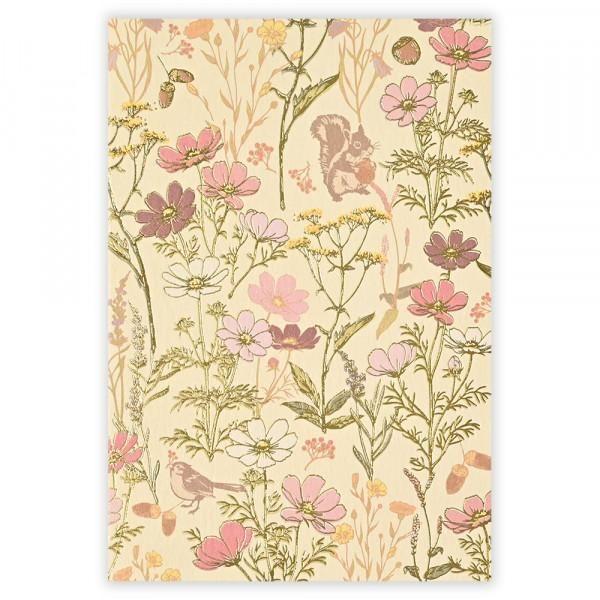 ポストカード　箔　オータムガーデン 4922850　絵葉書　エヌビー社