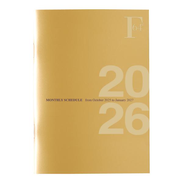 F.O.B COOP　ダイアリーノートB6・マンスリー(ゴールド)　2025年10月〜2027年1月...