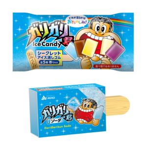 ガリガリ君　シークレットアイス消しゴム　ランダム　全5種　(ソーダ　コーラ　グレープフルーツ　梨　ぶどう　香り付き)　おみくじ付き　サカモト